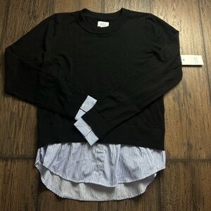 Croft & Barrow Charcoal Knit Top